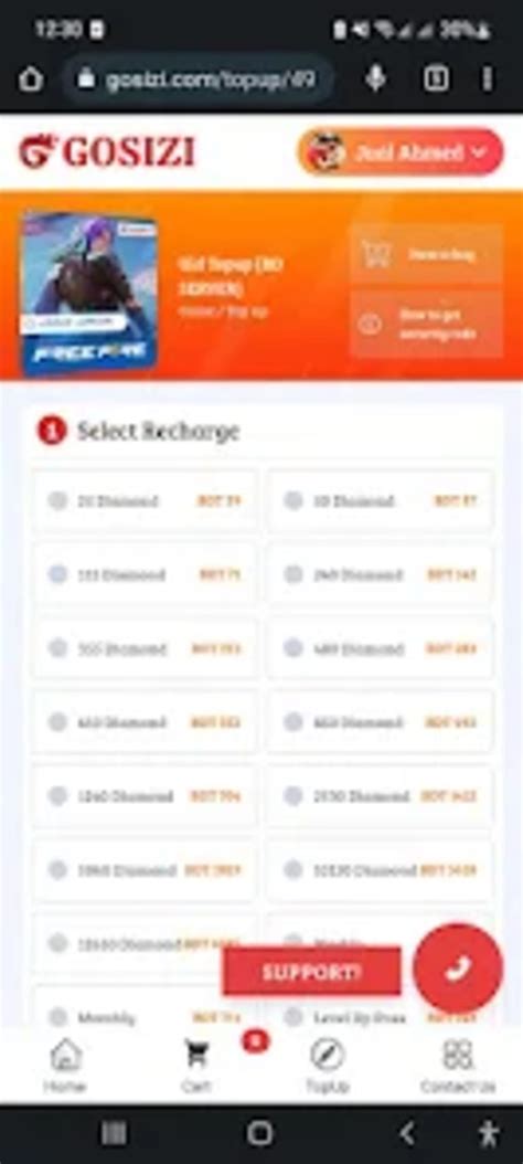 Gosizi: Diamond Topup .